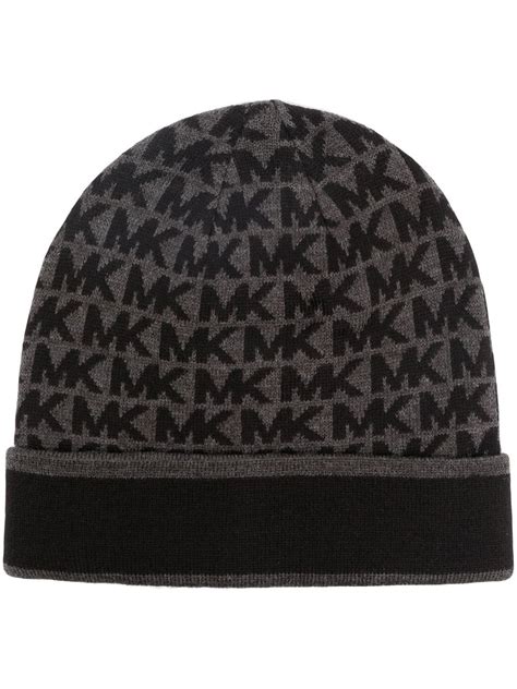 michael kors black and white beanie|Michael Kors beanie men's.